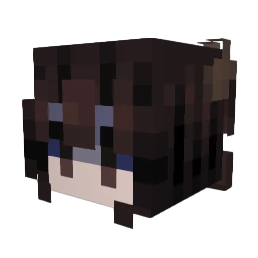 Ndryz Minecraft avatar head, 3D render