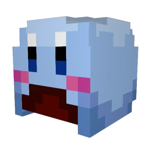 Ndwiu Minecraft avatar head, 3D render