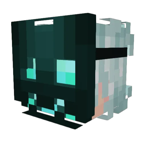 Ne0nZer0 Minecraft avatar head, 3D render