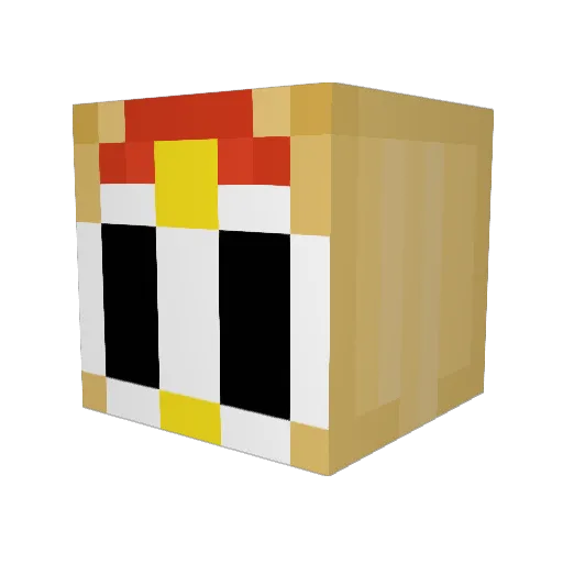 Ne0s0ma Minecraft avatar head, 3D render