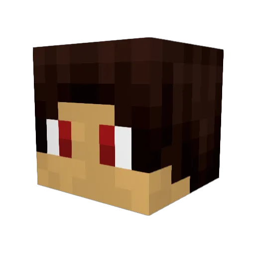 Ne0x_ Minecraft avatar head, 3D render