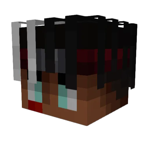 NeBySteEZ Minecraft avatar head, 3D render
