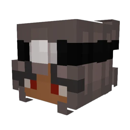 NeGGaTiV_ Minecraft avatar head, 3D render