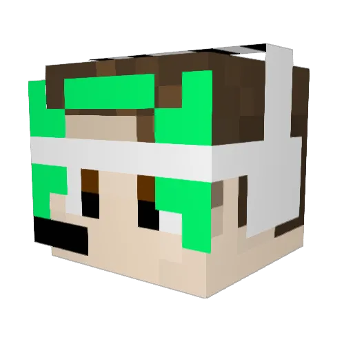 NeKirill1208 Minecraft avatar head, 3D render