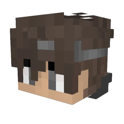 NeKritoS Minecraft avatar head, 3D render