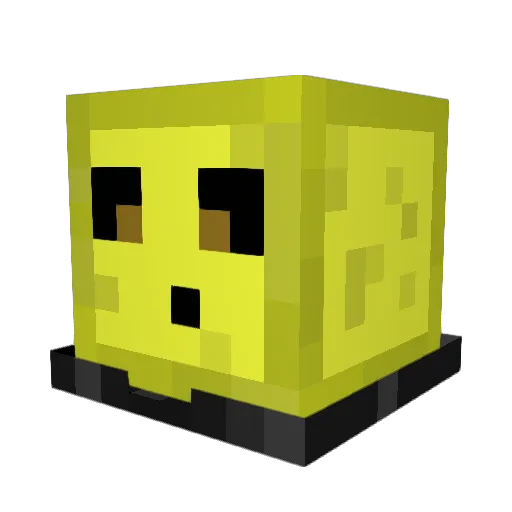 NeNeitsab Minecraft avatar head, 3D render