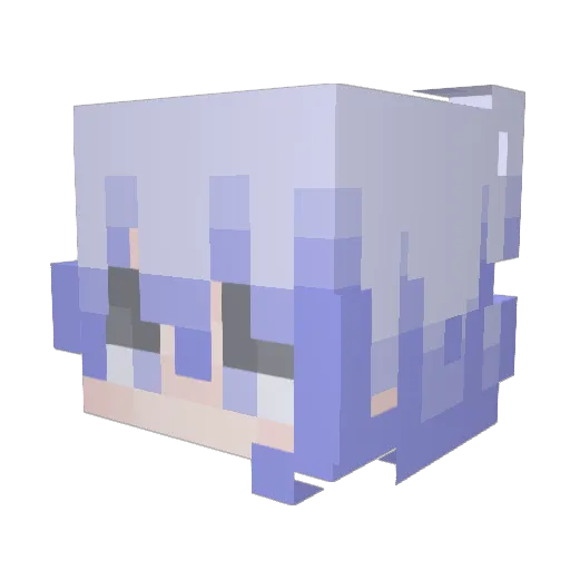 NeNotDope Minecraft avatar head, 3D render