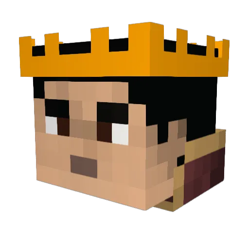 NeOo_AlphaZ Minecraft avatar head, 3D render