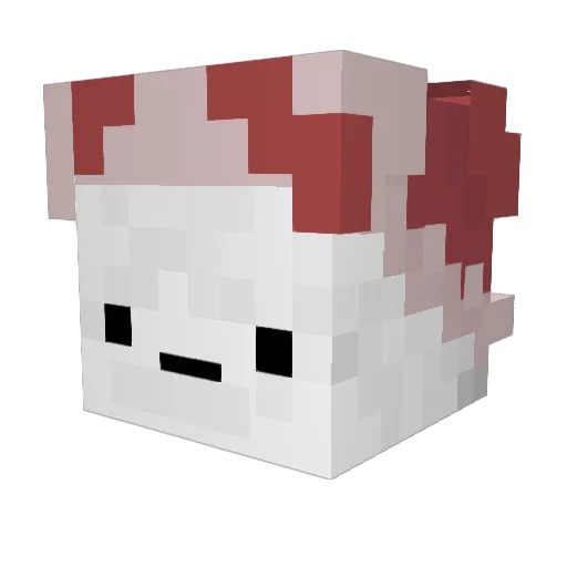 NeRoXyy Minecraft avatar head, 3D render