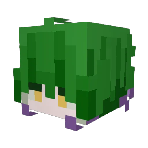 NeSsanJell Minecraft avatar head, 3D render