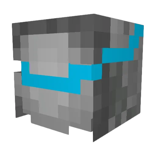 NeTelf Minecraft avatar head, 3D render
