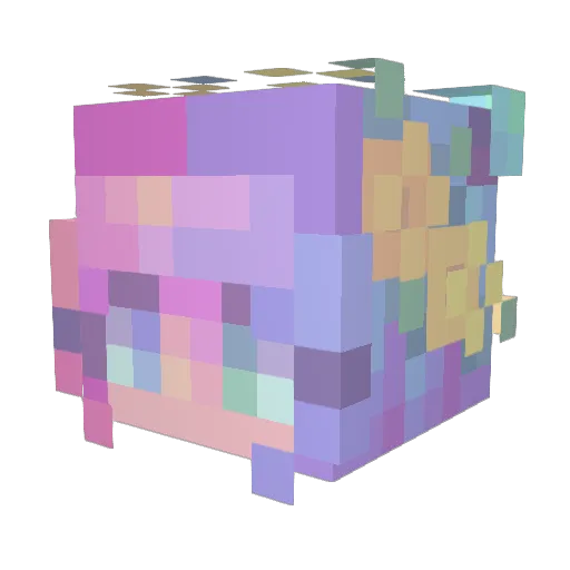 NeViraaa Minecraft avatar head, 3D render
