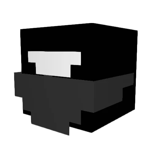 NeX_Xes Minecraft avatar head, 3D render