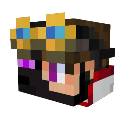 NeXoN0 Minecraft avatar head, 3D render