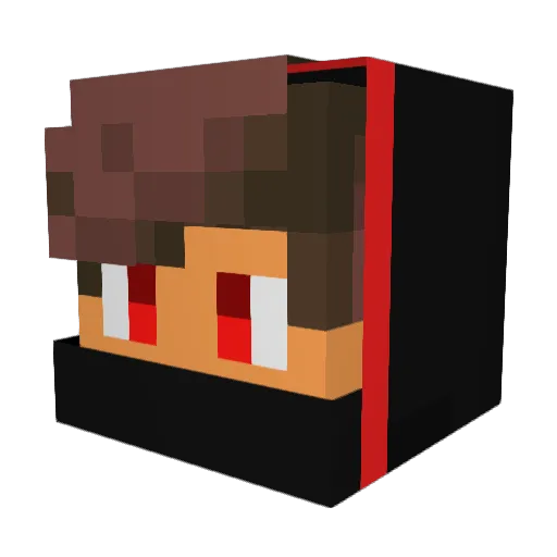 NeXuS_XCII Minecraft avatar head, 3D render