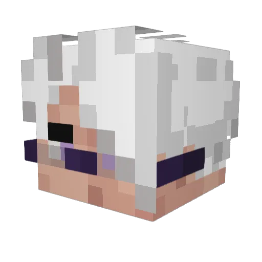 Ne_Nochnoy Minecraft avatar head, 3D render
