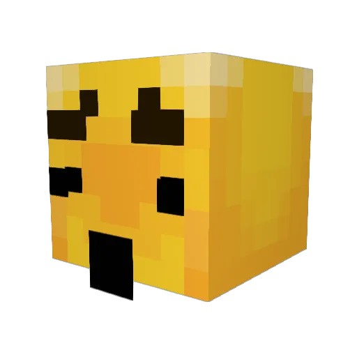 Ne_xxus Minecraft avatar head, 3D render