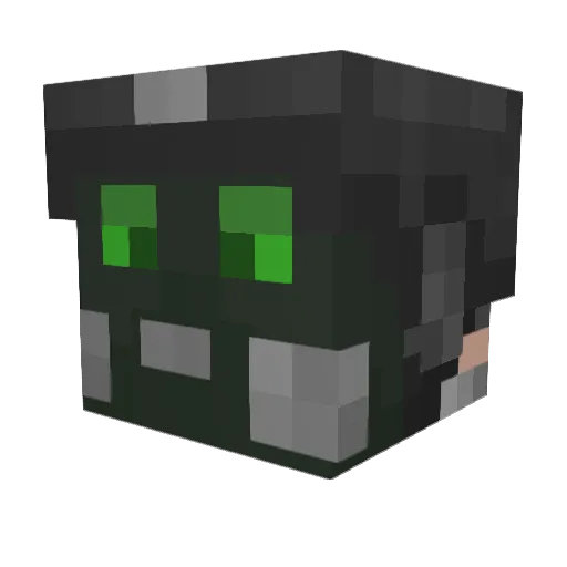 NeagIc Minecraft avatar head, 3D render