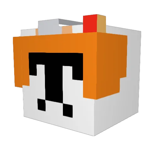 NealentheNerd Minecraft avatar head, 3D render