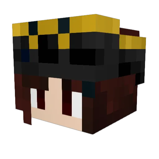 Nealite Minecraft avatar head, 3D render