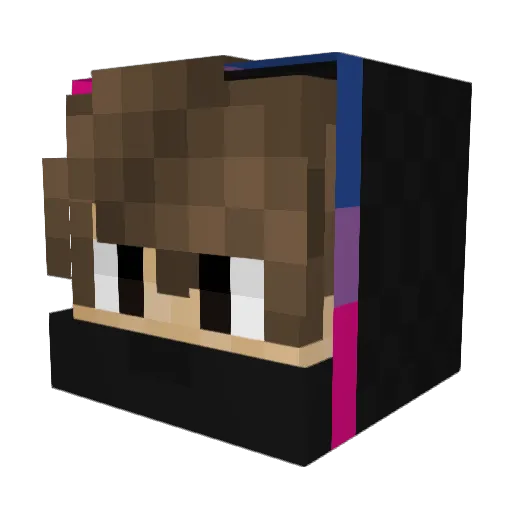 Nean56 Minecraft avatar head, 3D render