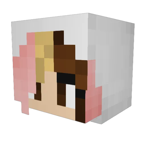 NeapolitanBunny Minecraft avatar head, 3D render