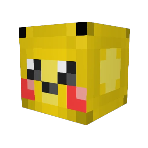 NearNoted Minecraft avatar head, 3D render