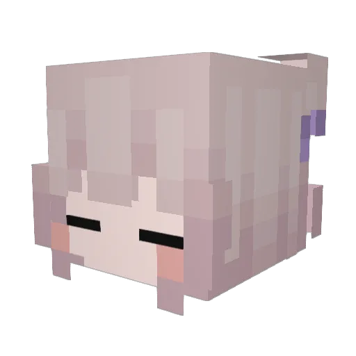 NearbyCone Minecraft avatar head, 3D render