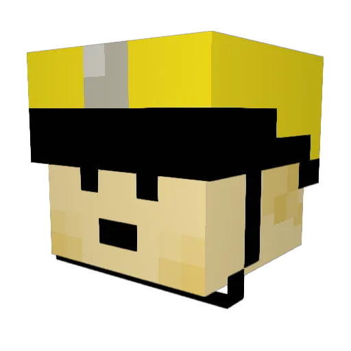 NearbyCreator Minecraft avatar head, 3D render