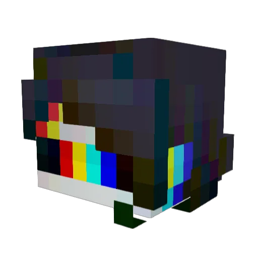 NearlyPyro Minecraft avatar head, 3D render