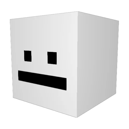 NearlyUsefulNerd Minecraft avatar head, 3D render