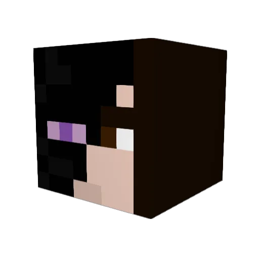 NearlyVikki Minecraft avatar head, 3D render