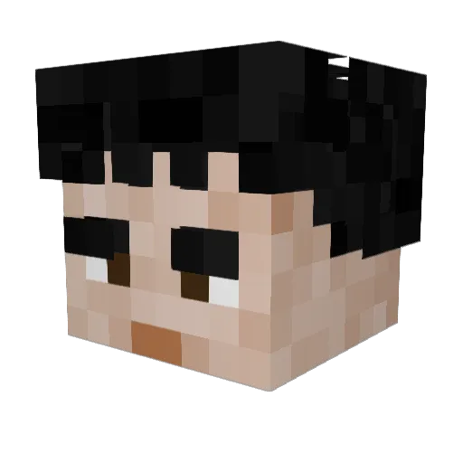 NearlyWill01 Minecraft avatar head, 3D render