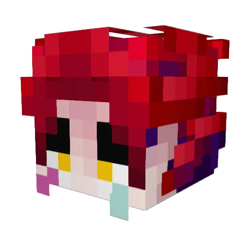 Nearoz_ Minecraft avatar head, 3D render