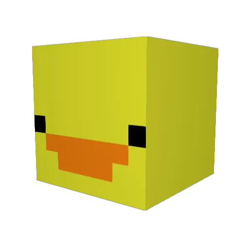 NearyLy Minecraft avatar head, 3D render