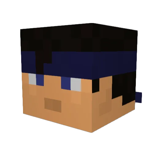 NeatOnTheRocks Minecraft avatar head, 3D render