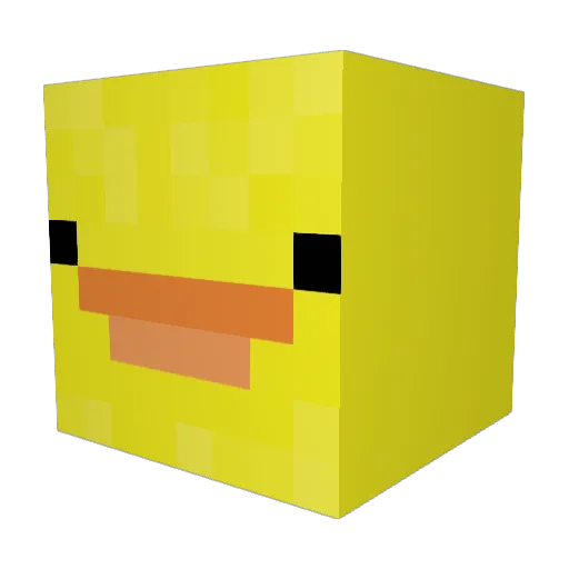 NeatThins Minecraft avatar head, 3D render