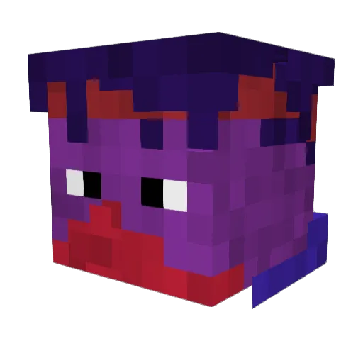 Neather_Demon Minecraft avatar head, 3D render