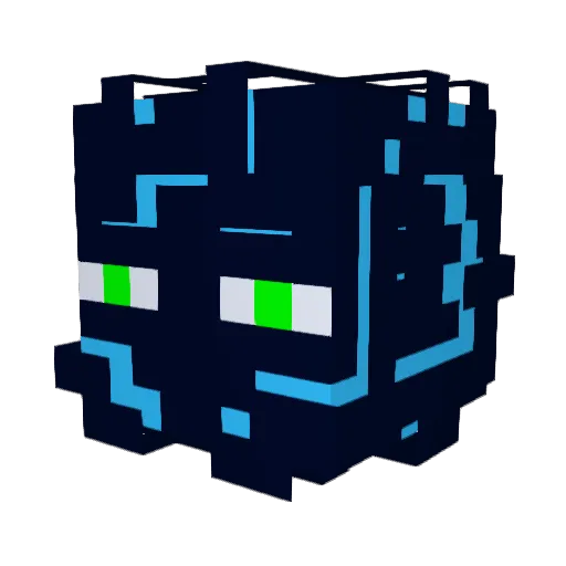 Neathle Minecraft avatar head, 3D render