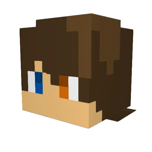 Neatus69 Minecraft avatar head, 3D render