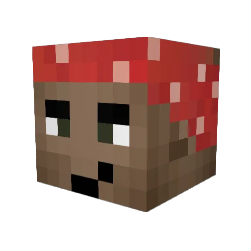 Neatus Minecraft avatar head, 3D render