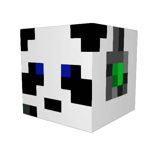 NeauzituMC Minecraft avatar head, 3D render