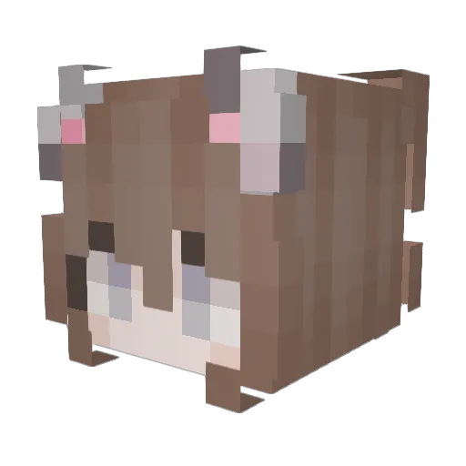 Neavencloud Minecraft avatar head, 3D render