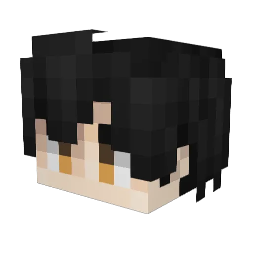 Neb1ce Minecraft avatar head, 3D render