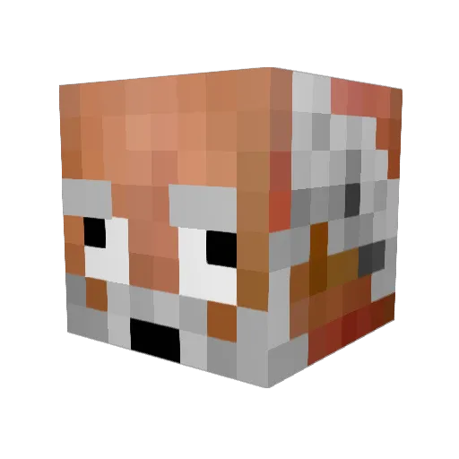 NebLee Minecraft avatar head, 3D render