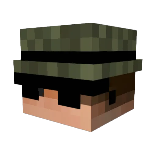Nebbiasus07 Minecraft avatar head, 3D render