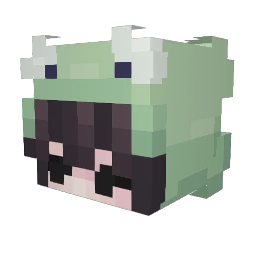 Nebblin Minecraft avatar head, 3D render