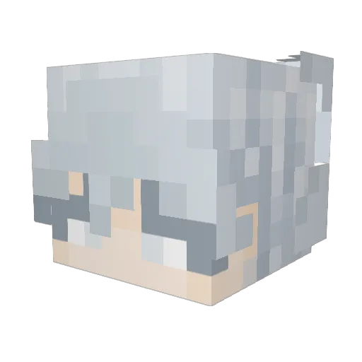 Nebbulla_ Minecraft avatar head, 3D render
