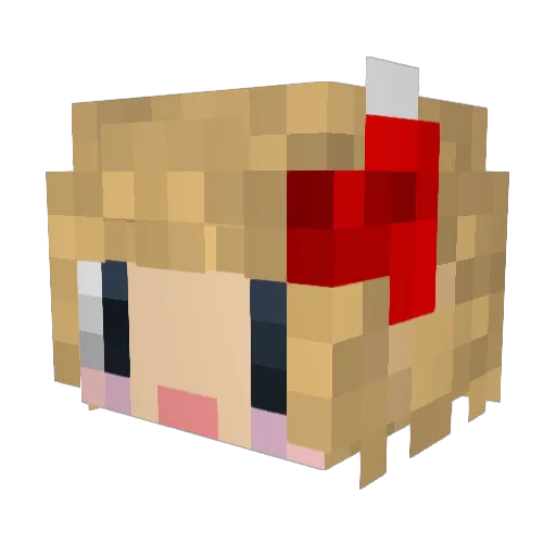NebelFleck Minecraft avatar head, 3D render