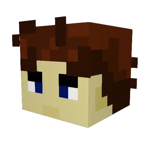 NebelGenervt Minecraft avatar head, 3D render